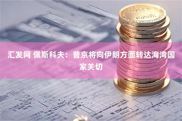 汇发网 佩斯科夫：普京将向伊朗方面转达海湾国家关切